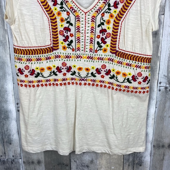 Sundance World View Top in Cream Multi Size Medium - Picture 6 of 8